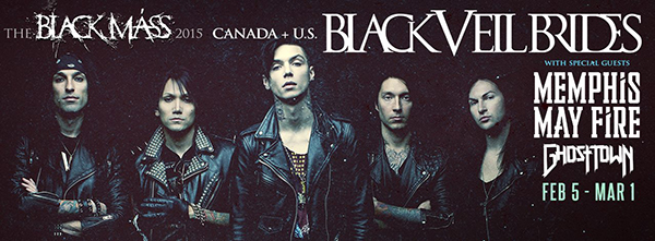 Black Veil Brides a Montréal en 2015